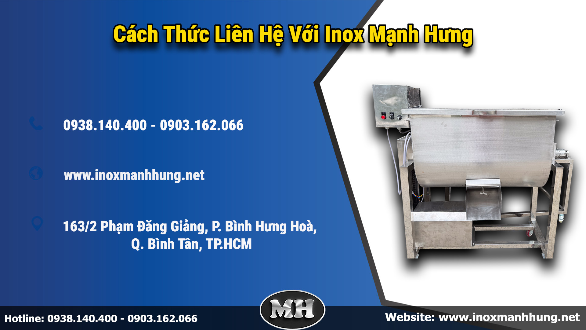Dịch Vụ Gia Công Và Sản Xuất Máy Trộn Thực Phẩm Theo Yêu Cầu