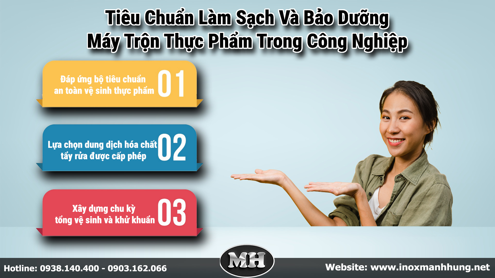 Tiêu chuẩn làm sạch và bảo dưỡng máy trộn thực phẩm trong công nghiệp