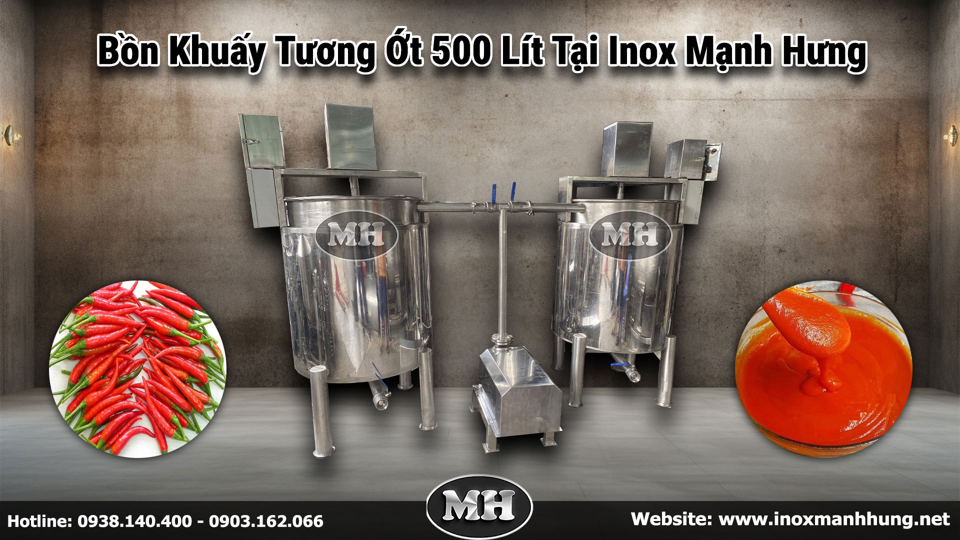 Nồi khuấy tương ớt là một ví dụ điển hình về việc thiết kế nồi nấu cánh khuấy theo yêu cầu cho một ứng dụng cụ thể Nồi khuấy tương ớt là một ví dụ điển hình về việc thiết kế nồi nấu cánh khuấy theo yêu cầu cho một ứng dụng cụ thể