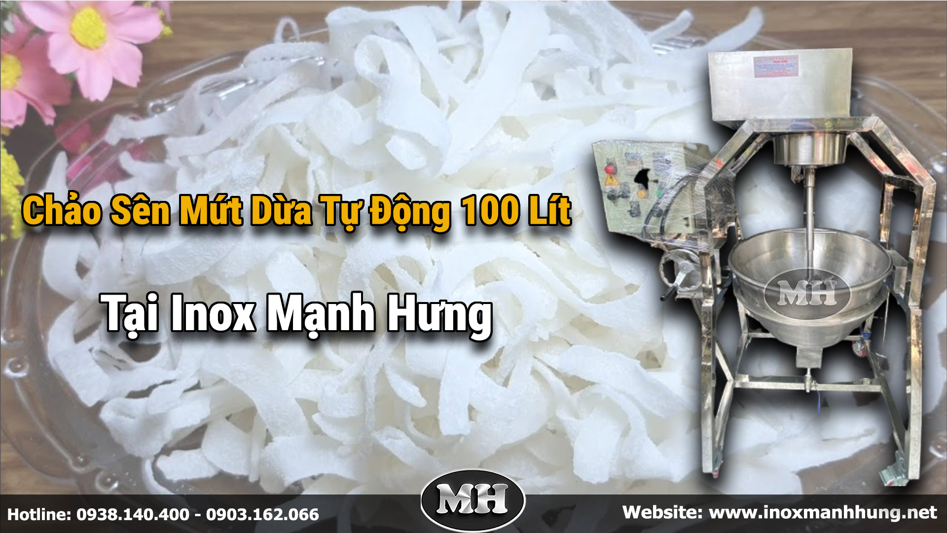 Inox Mạnh Hưng là đơn vị chuyên sản xuất Chảo sên mứt dừa tự động uy tín tại TP.HCM