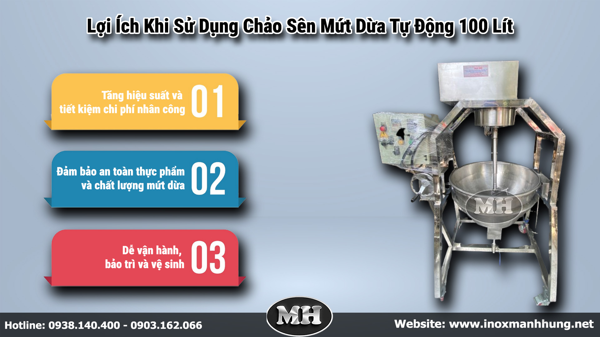 Lợi Ích Khi Sử Dụng Chảo Sên Mứt Dừa Tự Động 100 Lít