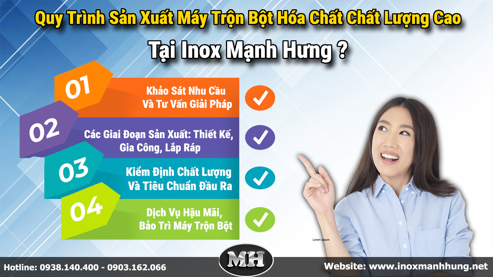 Quy Trình Sản Xuất Máy Trộn Bột Hóa Chất Chất Lượng Cao