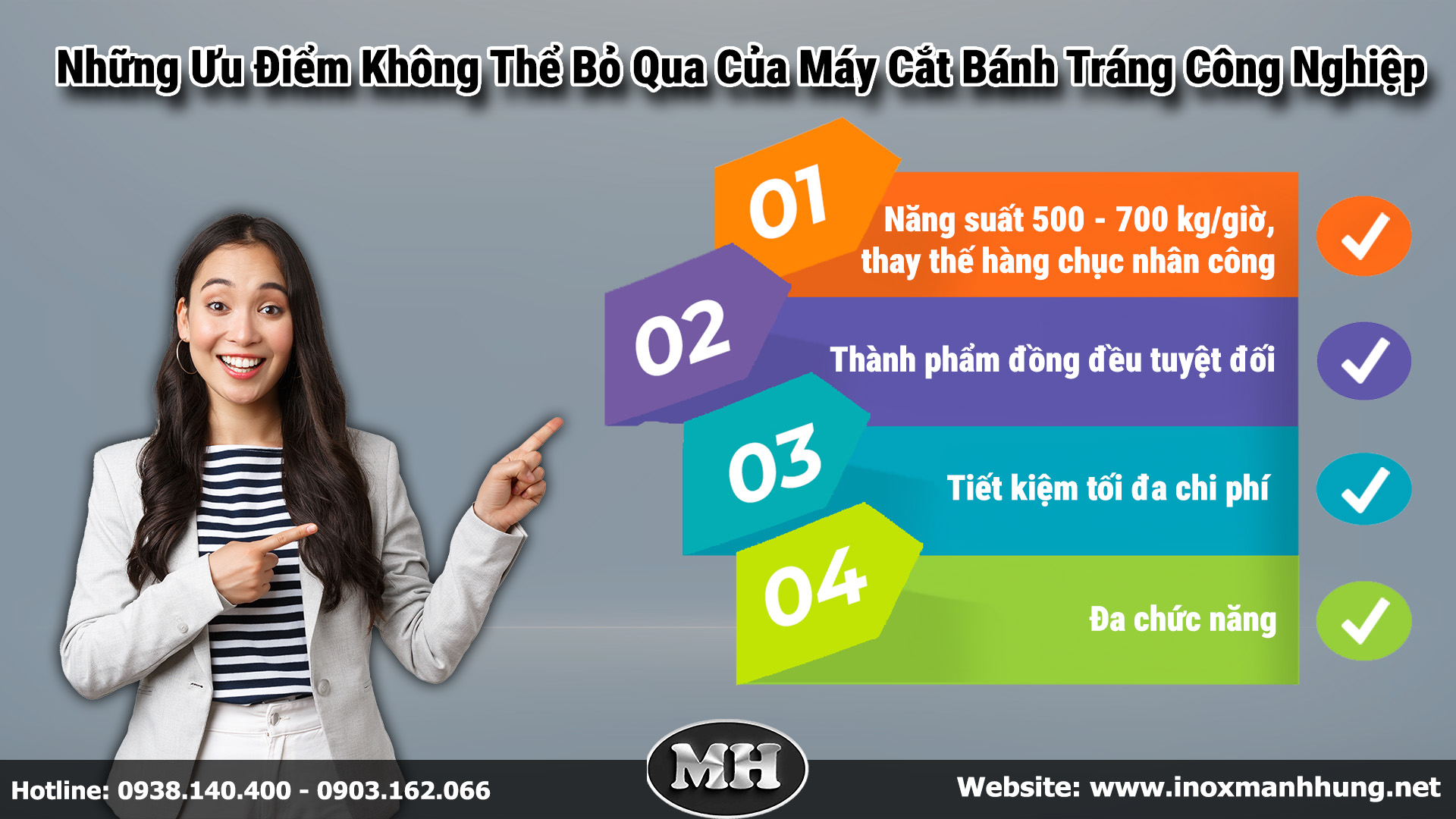 Những ưu điểm không thể bỏ qua của máy cắt bánh tráng công nghiệp