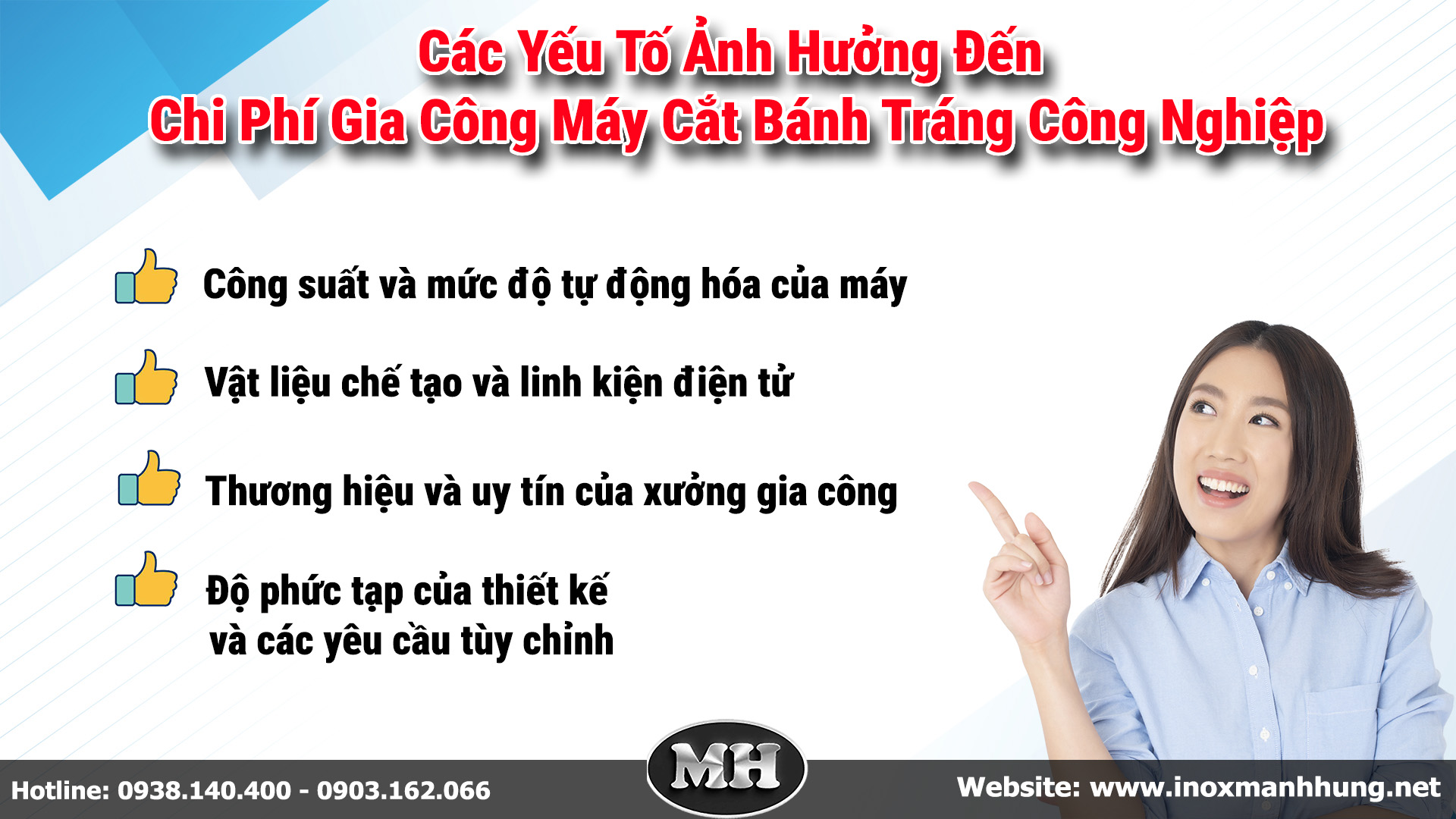 Các yếu tố ảnh hưởng đến chi phí gia công máy cắt bánh tráng công nghiệp