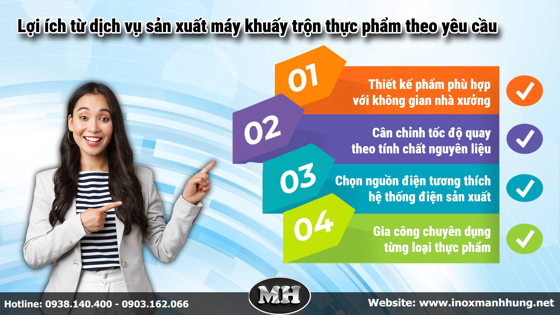Lợi ích từ dịch vụ sản xuất máy khuấy trộn thực phẩm theo yêu cầu