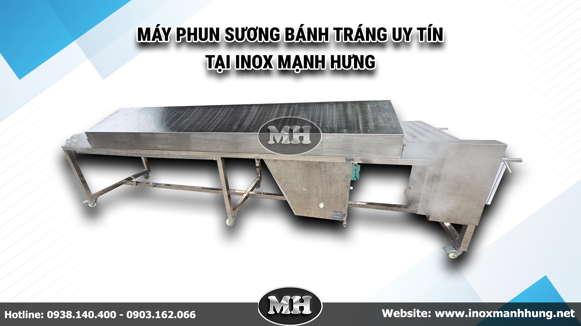 Mạnh Hưng là đơn vị chuyên sản xuất máy phun sương bánh tráng uy tín tại TP.HCM