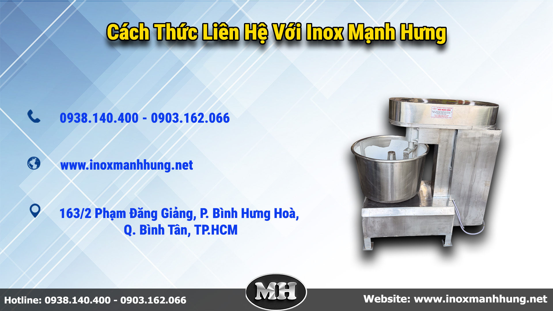 Cách thức liên hệ với Inox Mạnh Hưng 