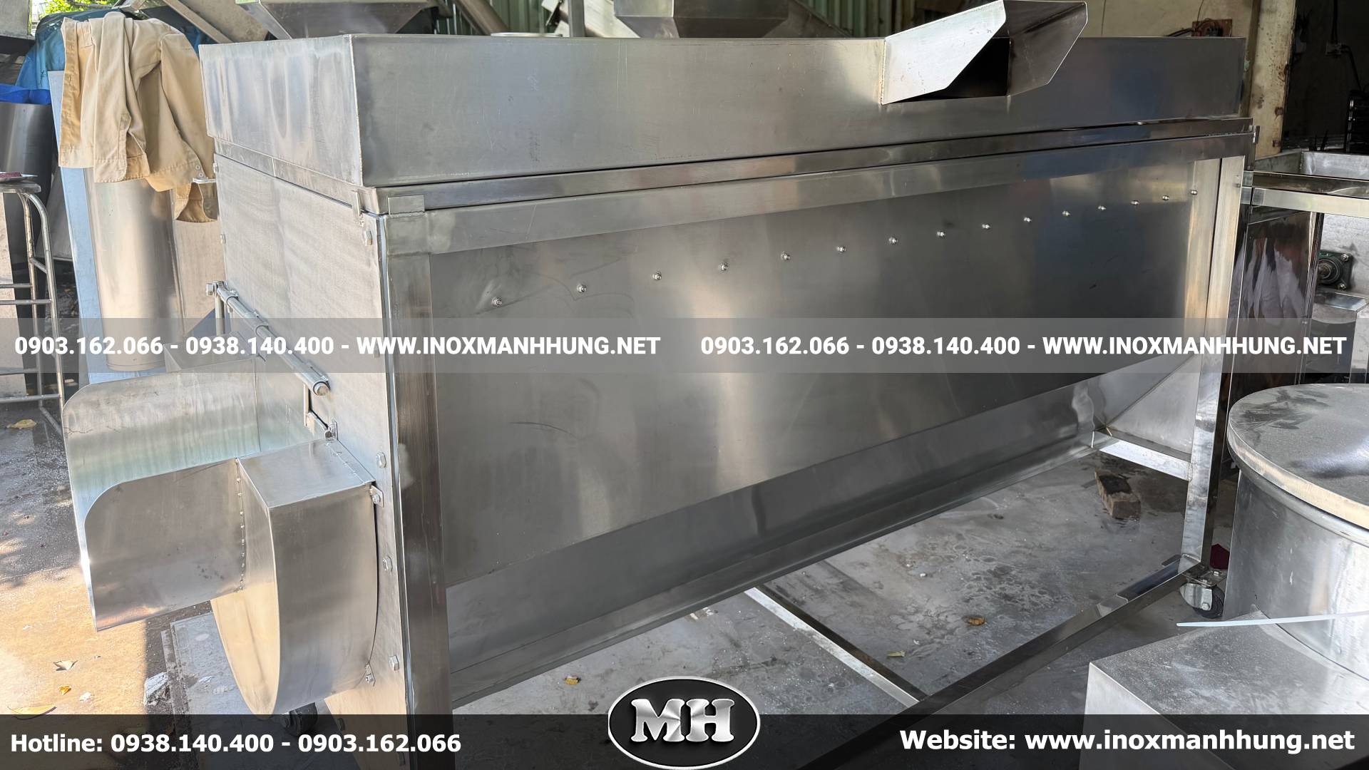 Inox Mạnh Hưng - Đơn vị sản xuất máy rửa và lột vỏ củ quả uy tín
