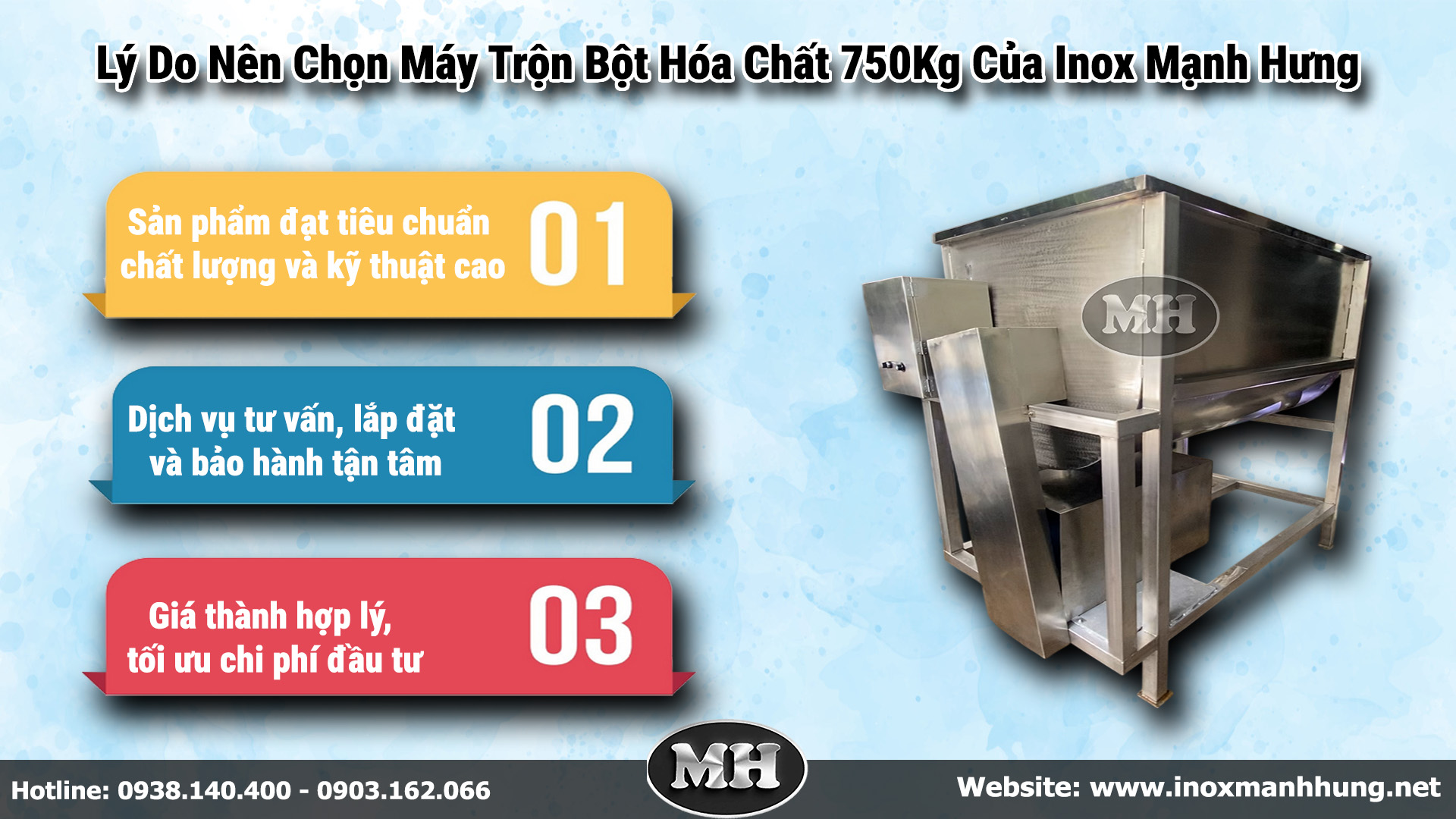 Lý Do Nên Chọn Máy Trộn Bột Hóa Chất 750Kg Của Inox Mạnh Hưng Lý Do Nên Chọn Máy Trộn Bột Hóa Chất 750Kg Của Inox Mạnh Hưng