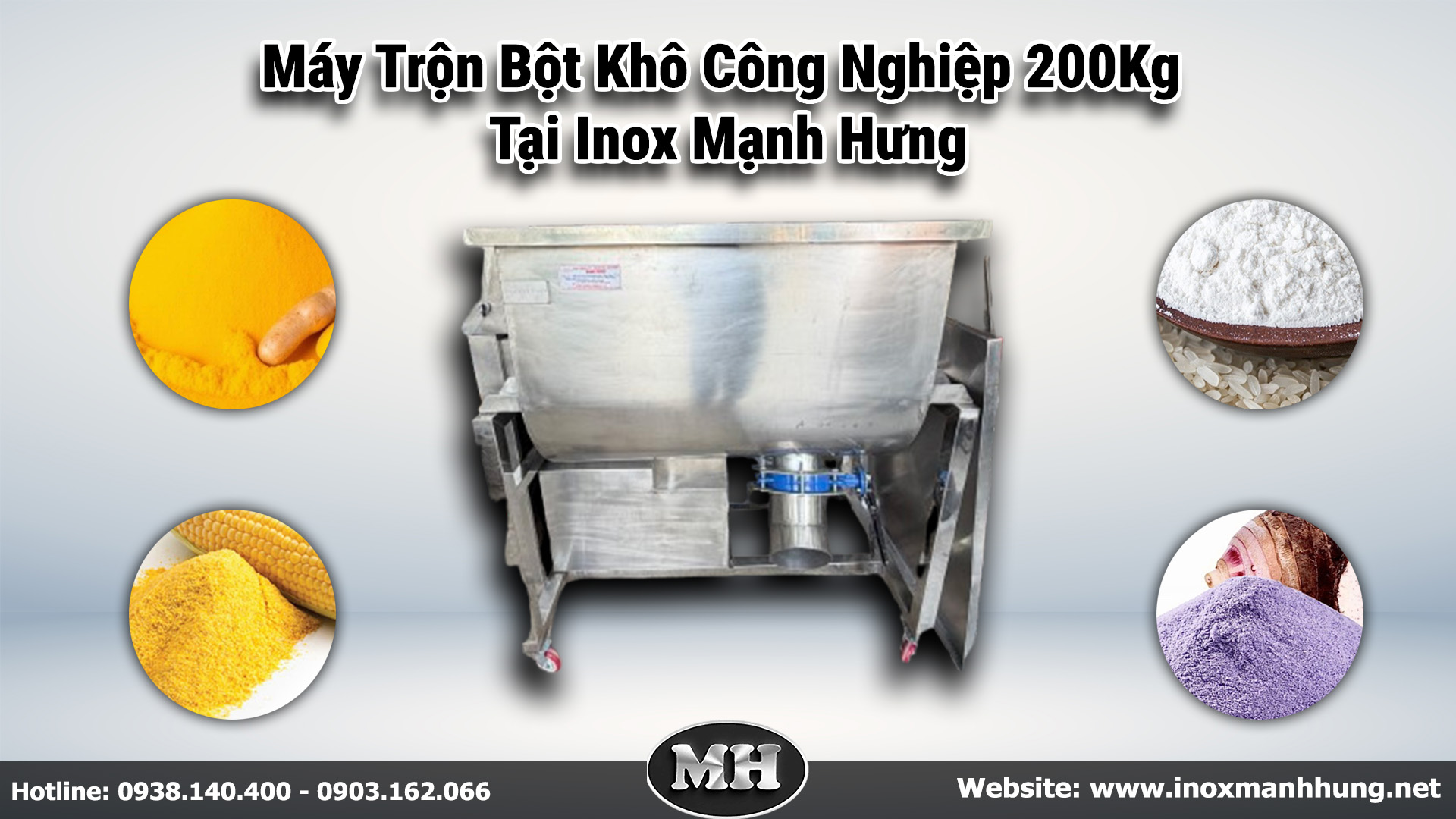 Inox Mạnh Hưng là đơn vị chuyên sản xuất Máy trộn bột khô công nghiệp uy tín Tại TP.HCM