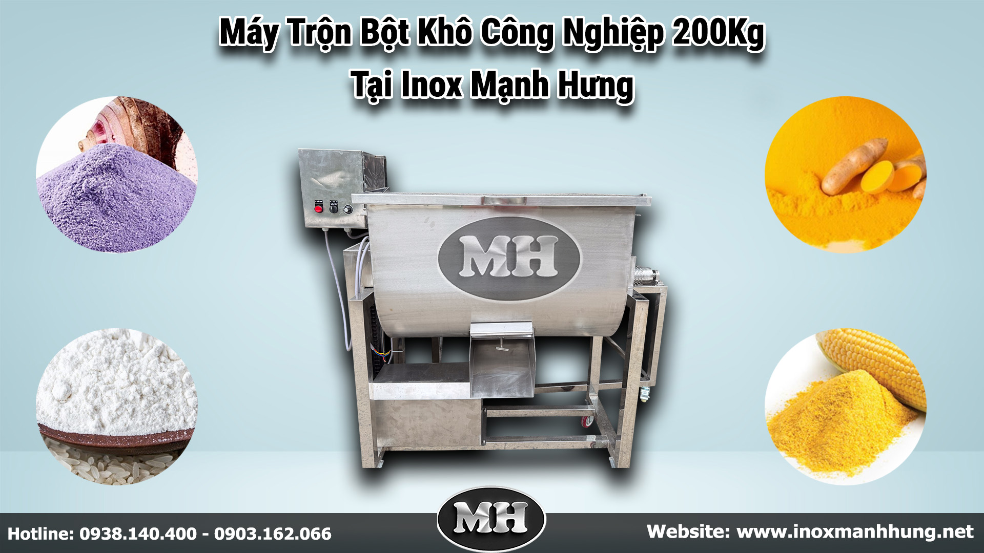 Inox Mạnh Hưng là đơn vị chuyên sản xuất Máy trộn bột khô công nghiệp uy tín Tại TP.HCM
