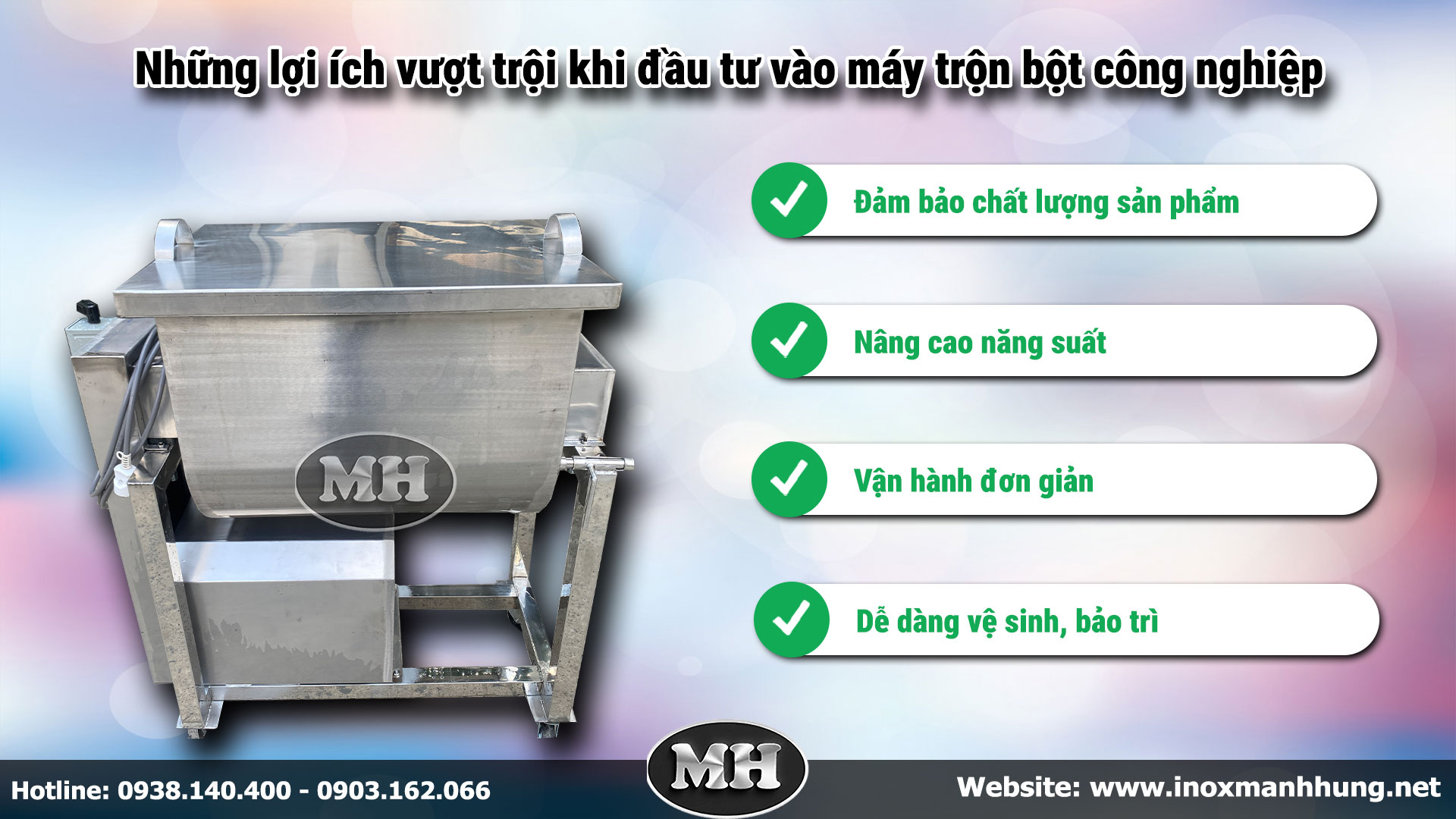 Những lợi ích vượt trội khi đầu tư vào máy trộn bột công nghiệp Những lợi ích vượt trội khi đầu tư vào máy trộn bột công nghiệp