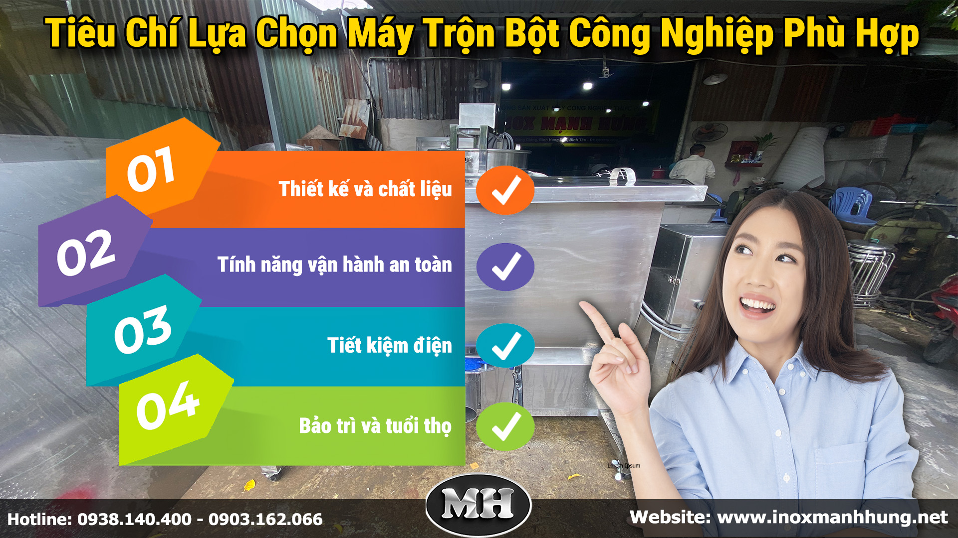 Tiêu Chí Lựa Chọn Máy Trộn Bột Công Nghiệp Phù Hợp