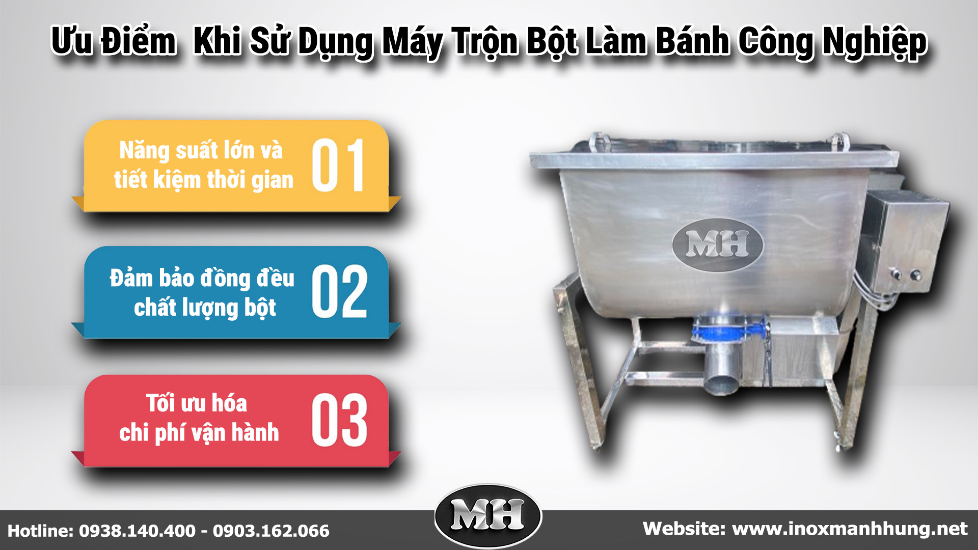 Ưu Điểm Vượt Trội Khi Sử Dụng Máy Trộn Bột Làm Bánh Công Nghiệp