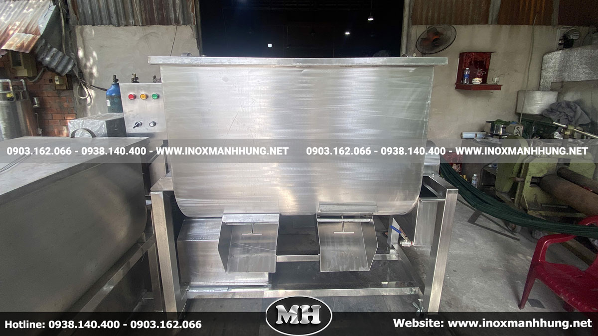 Đặc điểm nổi bật trong thiết kế máy trộn trục ngang