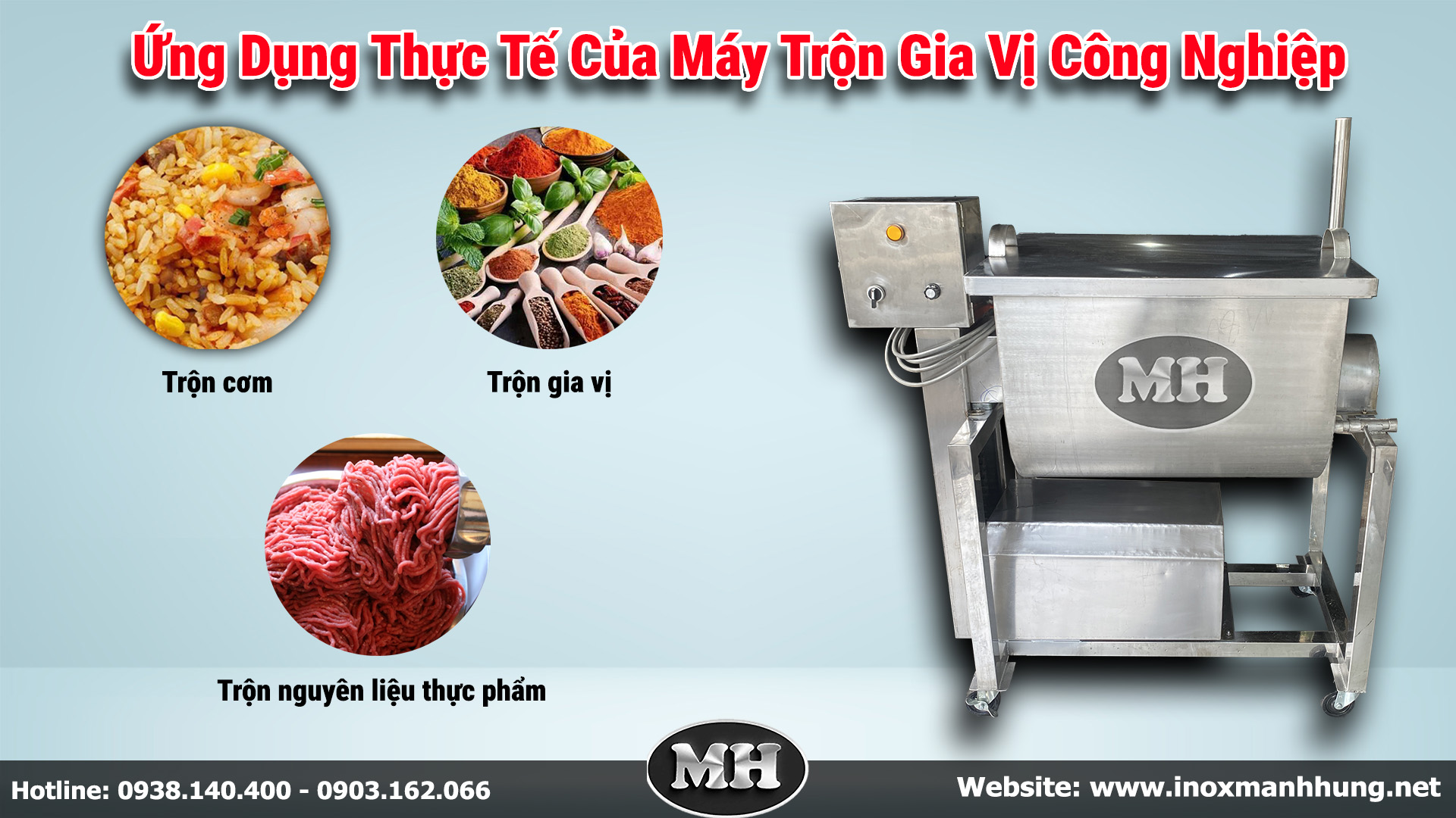 Những Ứng Dụng Mà Máy Trộn Gia Vị 40Kg Đem Lại Giúp Tối Ưu Quy Trình Sản Xuất