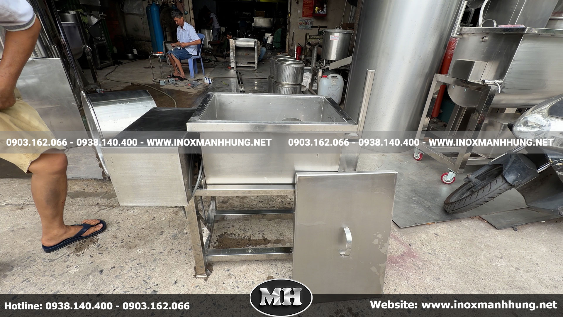 Cấu tạo chất lượng cao của máy trộn bột mini nằm ngang