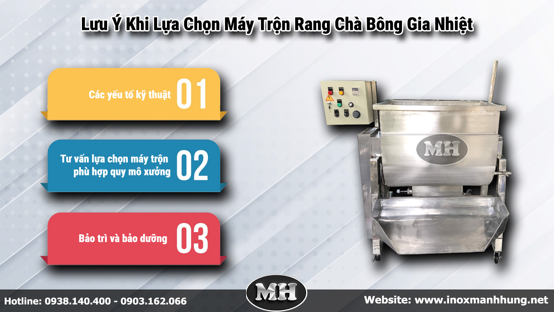 Lưu Ý Khi Lựa Chọn Máy Trộn Rang Chà Bông Gia Nhiệt