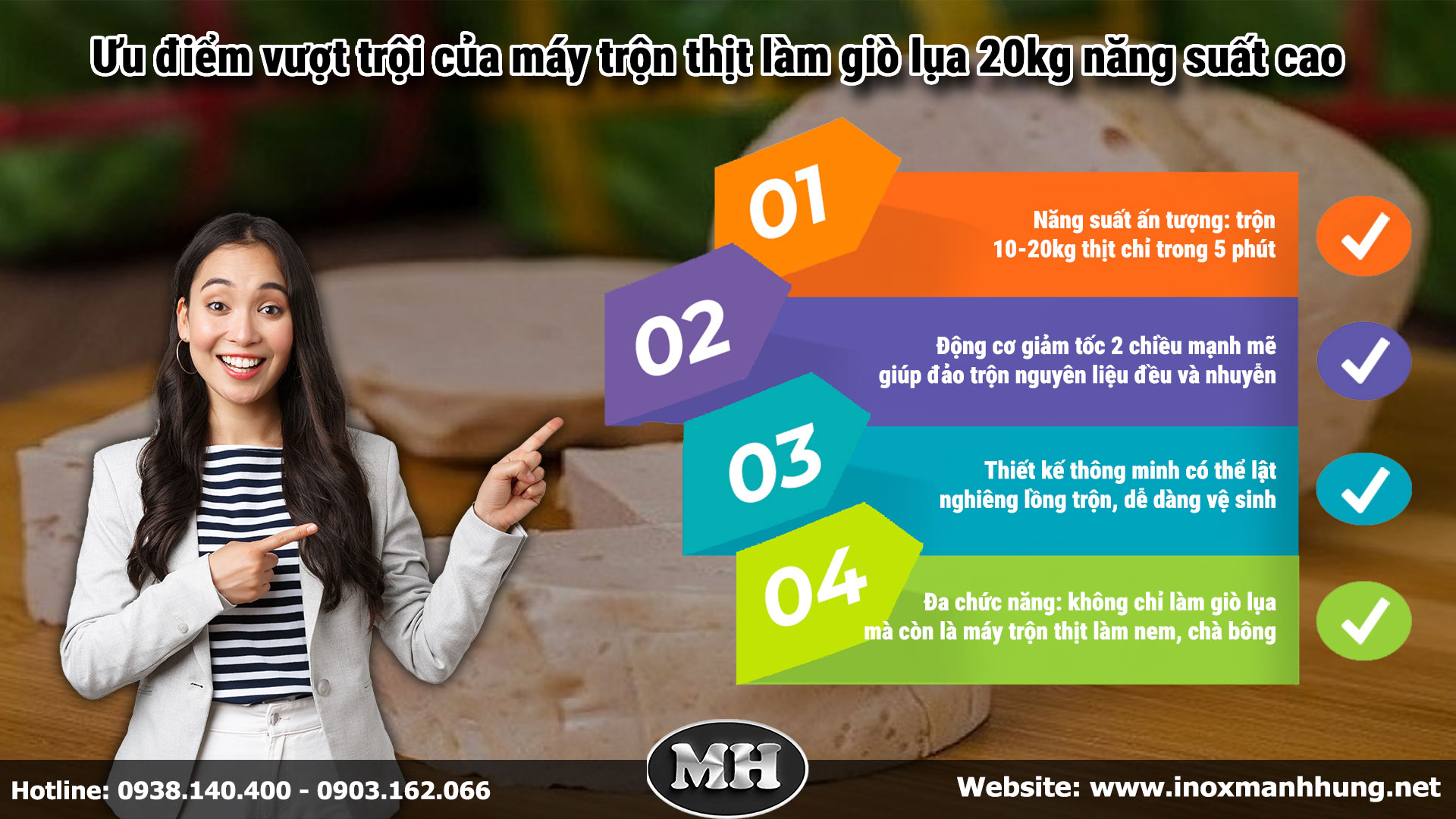 Ưu điểm vượt trội của máy trộn thịt 20kg năng suất cao Ưu điểm vượt trội của máy trộn thịt 20kg năng suất cao