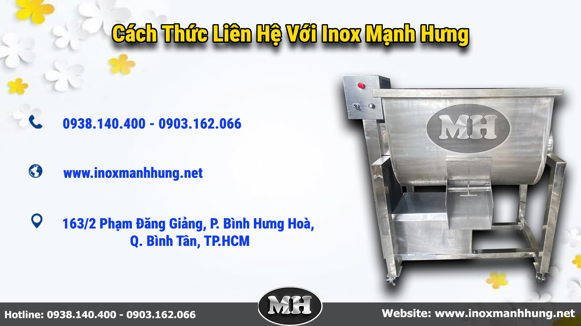 Inox Mạnh Hưng – Đối Tác Tin Cậy Cung Cấp Máy Trộn Thịt 100Kg