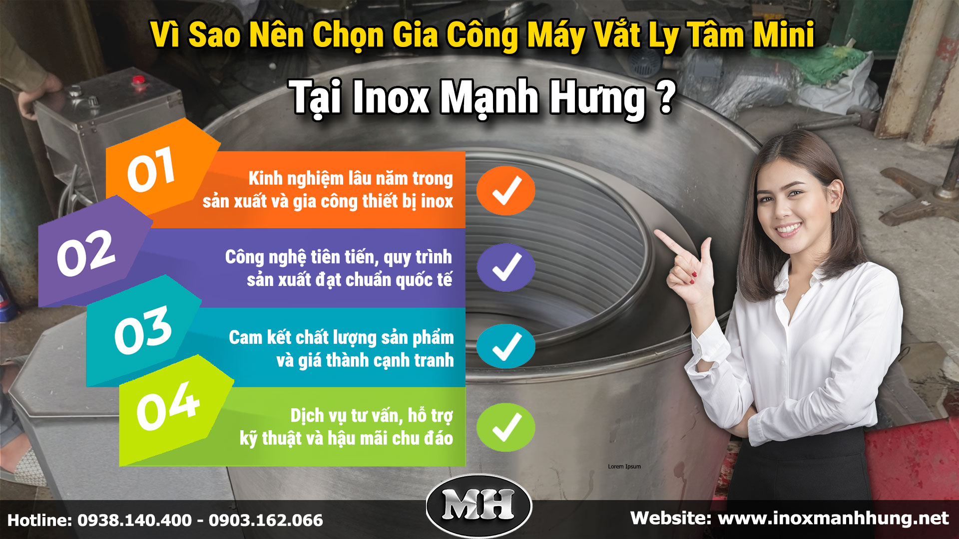 Xưởng Inox Mạnh Hưng là một trong những địa chỉ uy tín chuyên cung cấp máy vắt ly tâm mini chất lượng Xưởng Inox Mạnh Hưng là một trong những địa chỉ uy tín chuyên cung cấp máy vắt ly tâm mini chất lượng