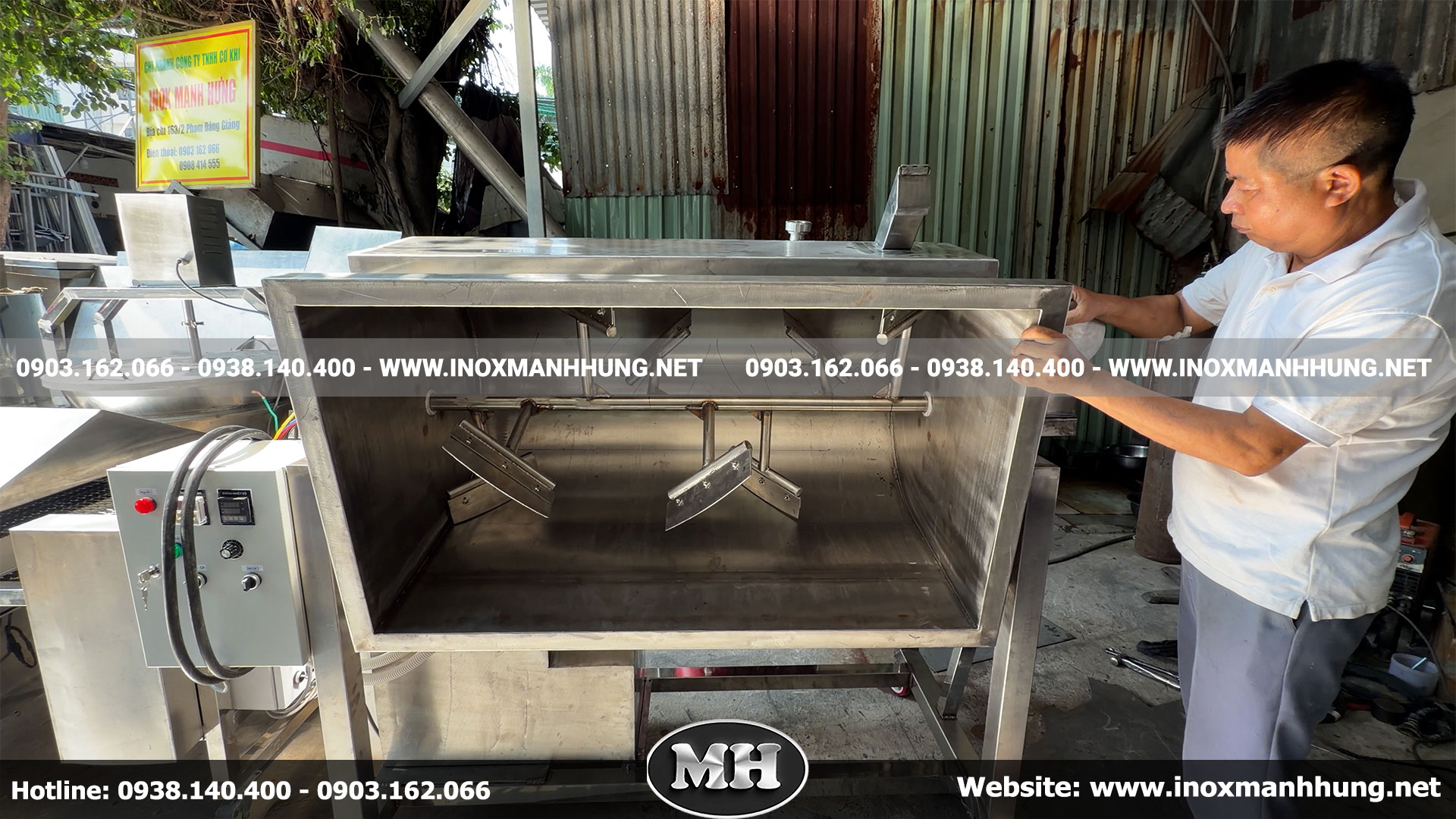 Cấu tạo chi tiết và nguyên lý hoạt động của máy rang chà bông 300kg