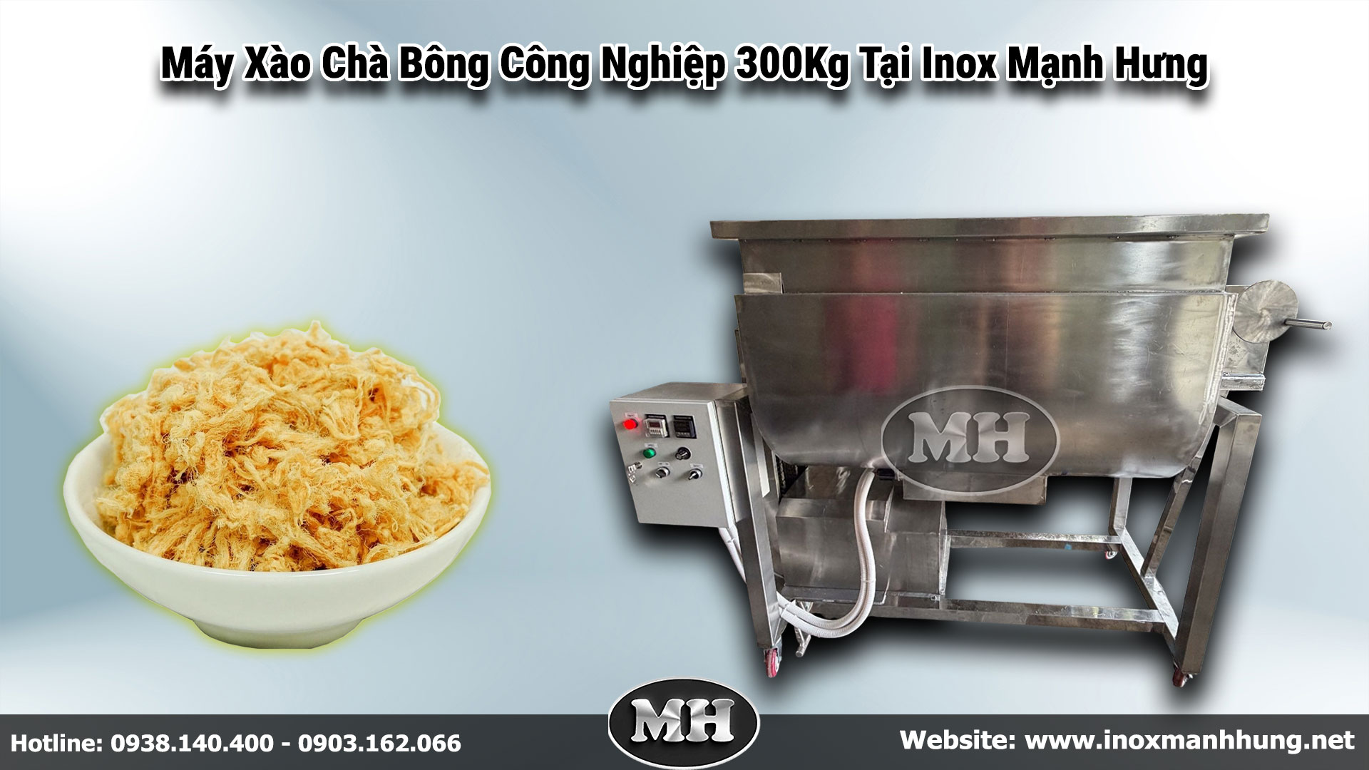 Máy xào chà bông công nghiệp 300Kg/mẻ: Giải pháp tối ưu hóa năng suất và chất lượng