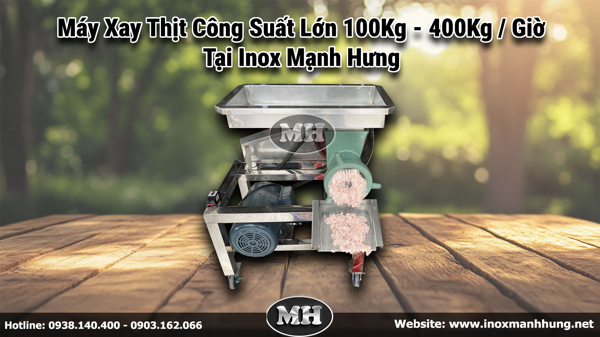 Máy Xay Thịt Công Suất Lớn 100-400Kg/Giờ - Giải Pháp Hiệu Quả Từ Inox Mạnh Hưng Máy Xay Thịt Công Suất Lớn 100-400Kg/Giờ - Giải Pháp Hiệu Quả Từ Inox Mạnh Hưng