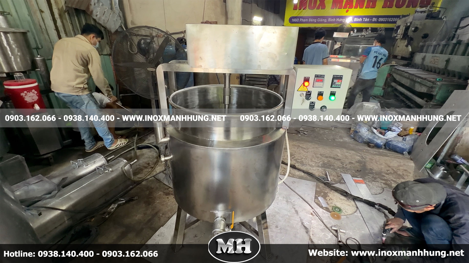 Giới thiệu về nồi nấu gia nhiệt có cánh khuấy 200 lít công nghiệp