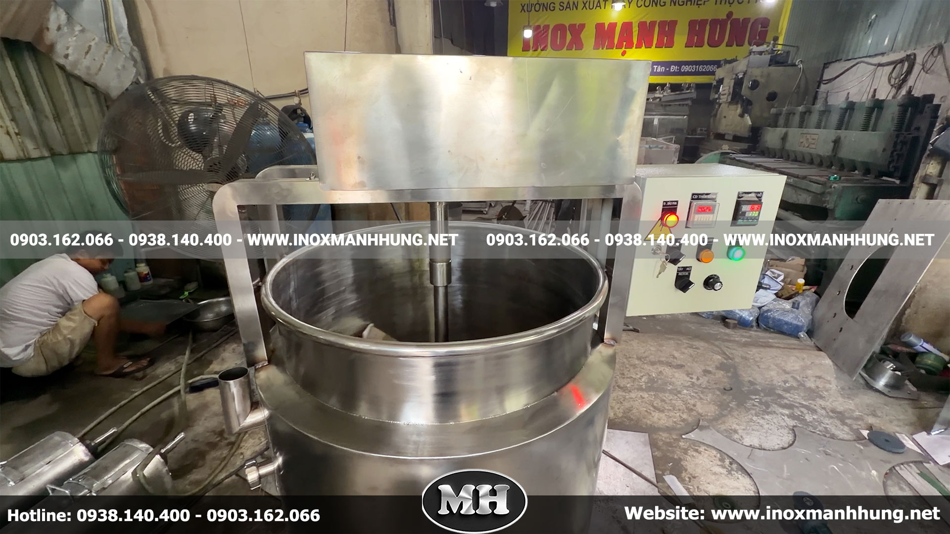 Mua nồi nấu gia nhiệt có cánh khuấy tại Inox Mạnh Hưng chất lượng vượt trội