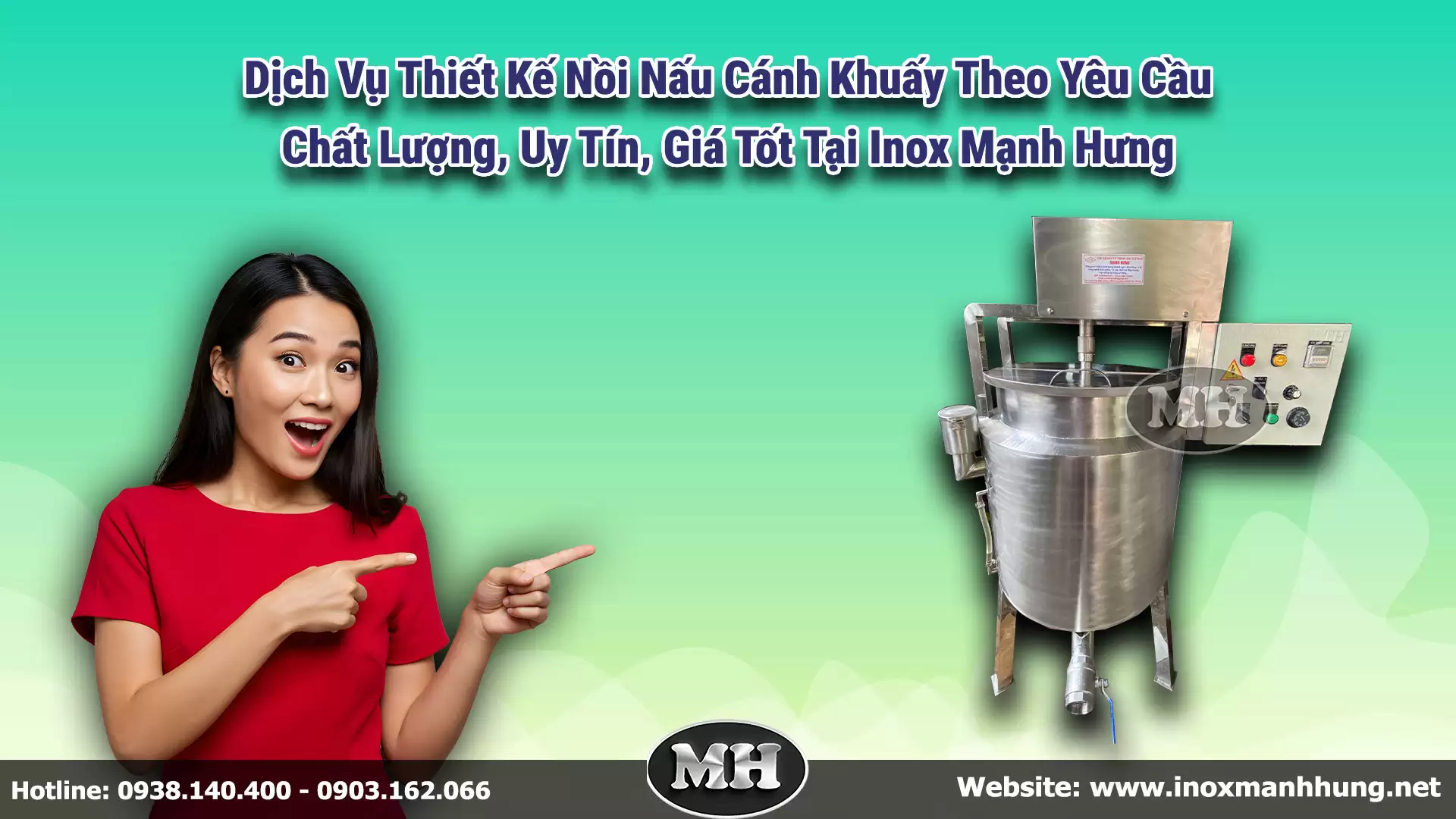 Thiết Kế Nồi Nấu Cánh Khuấy Theo Yêu Cầu - Chất Lượng, Uy Tín