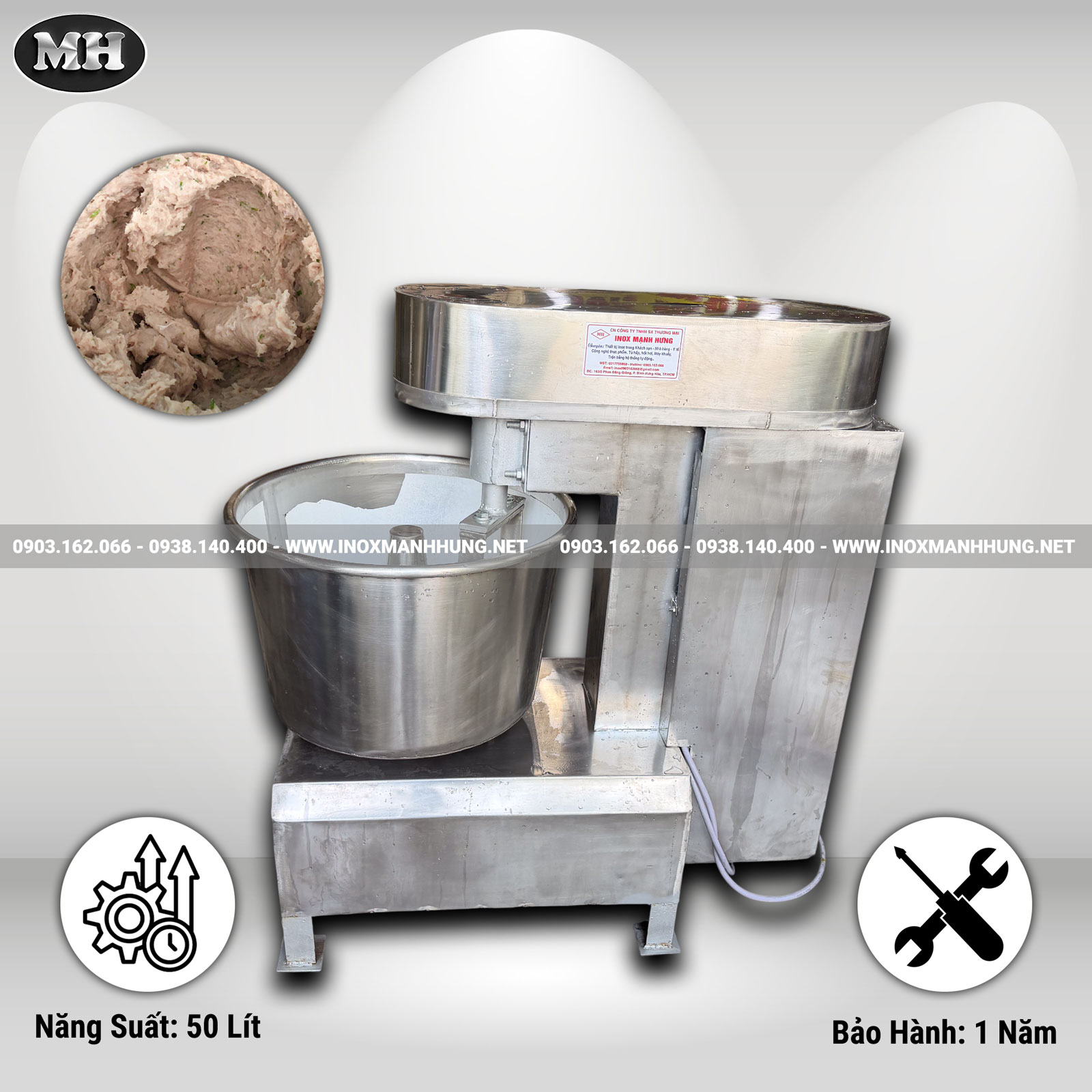 Máy Quết Chả Cá Trộn Bột Mì Máy Quết Chả Cá Trộn Bột Mì