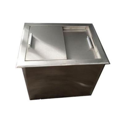 Thùng đá inox 1 cửa lùa