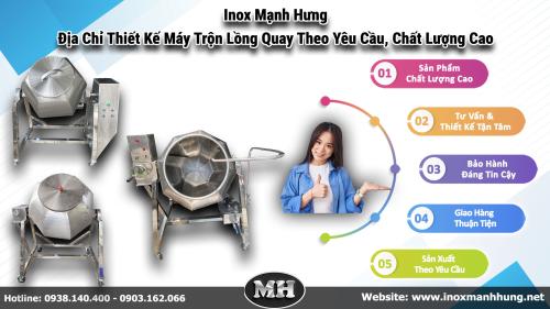 Thiết Kế Máy Trộn Lồng Quay Theo Yêu Cầu, Chất Lượng Cao