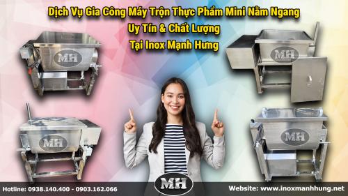 Dịch Vụ Gia Công Máy Trộn Thực Phẩm Mini Nằm Ngang