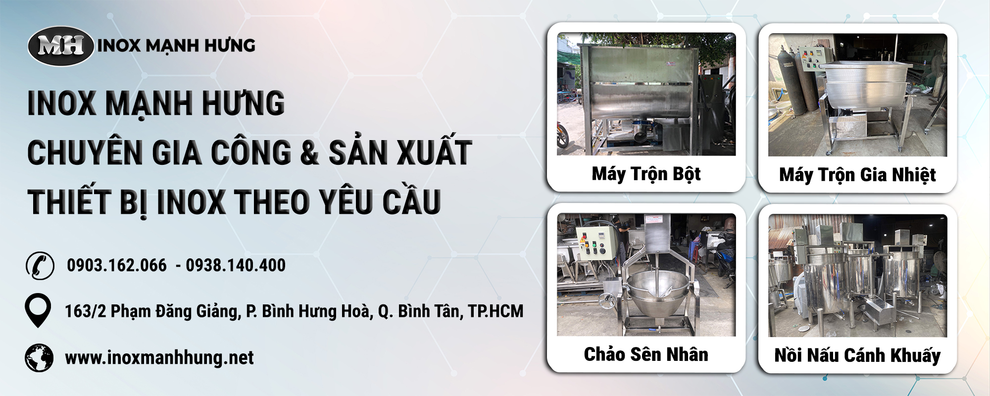 INOX MẠNH HƯNG Chuyên gia công & sản xuất thiết bị INOX theo yêu cầu