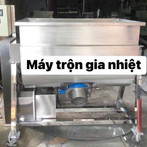 Mày trộn gia nhiệt trục quay ngang 100kg