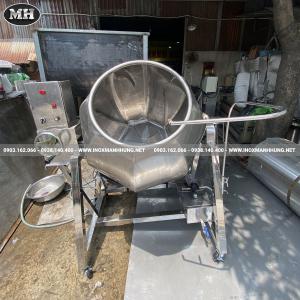 Máy Trộn Phun Sương Trộn Bánh Tráng Dạng Lồng Quay
