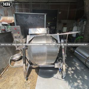 Máy Trộn Phun Sương Trộn Bánh Tráng Dạng Lồng Quay