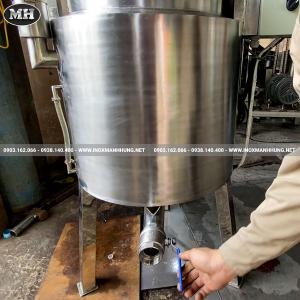 Nồi Nấu Trà Sữa Công Nghiệp Có Cánh Khuấy 100 Lít